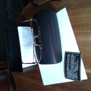 Gianni Versace Frames And Black Glasses Case With Cloth